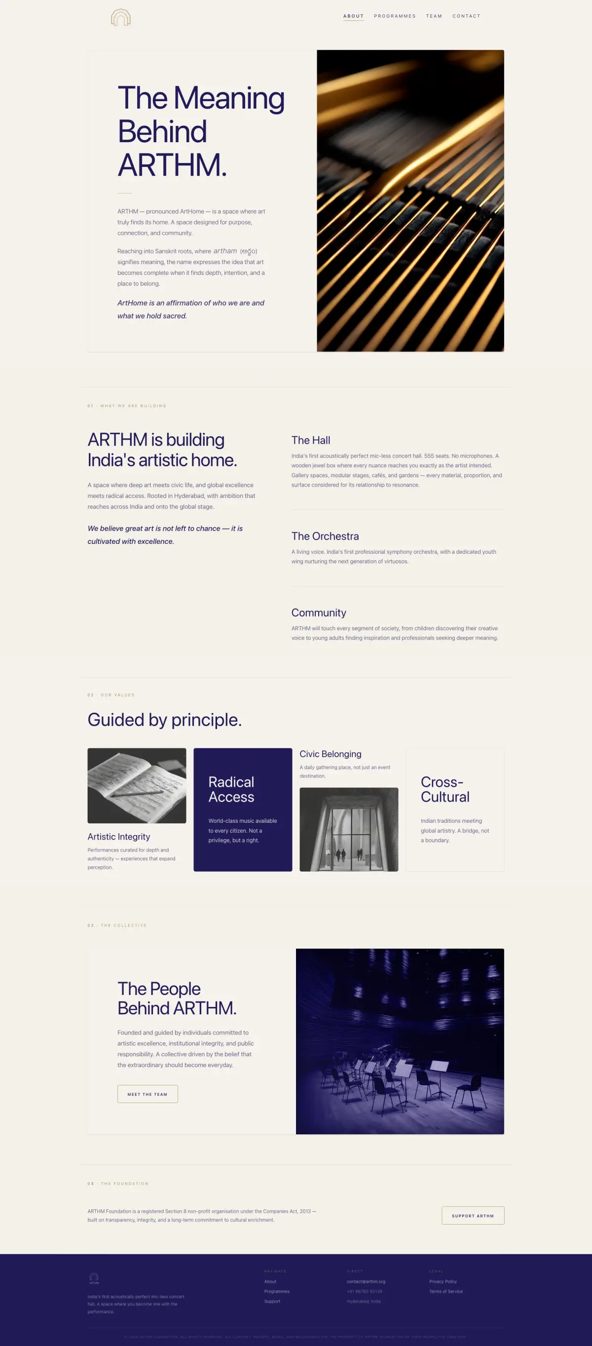 ARTHM Foundation Full Page